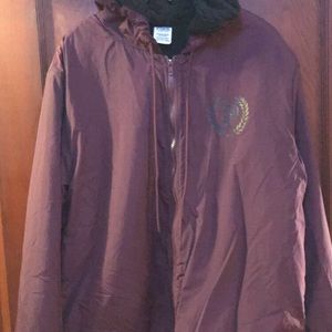 Pink Fleece Lined Windbreaker